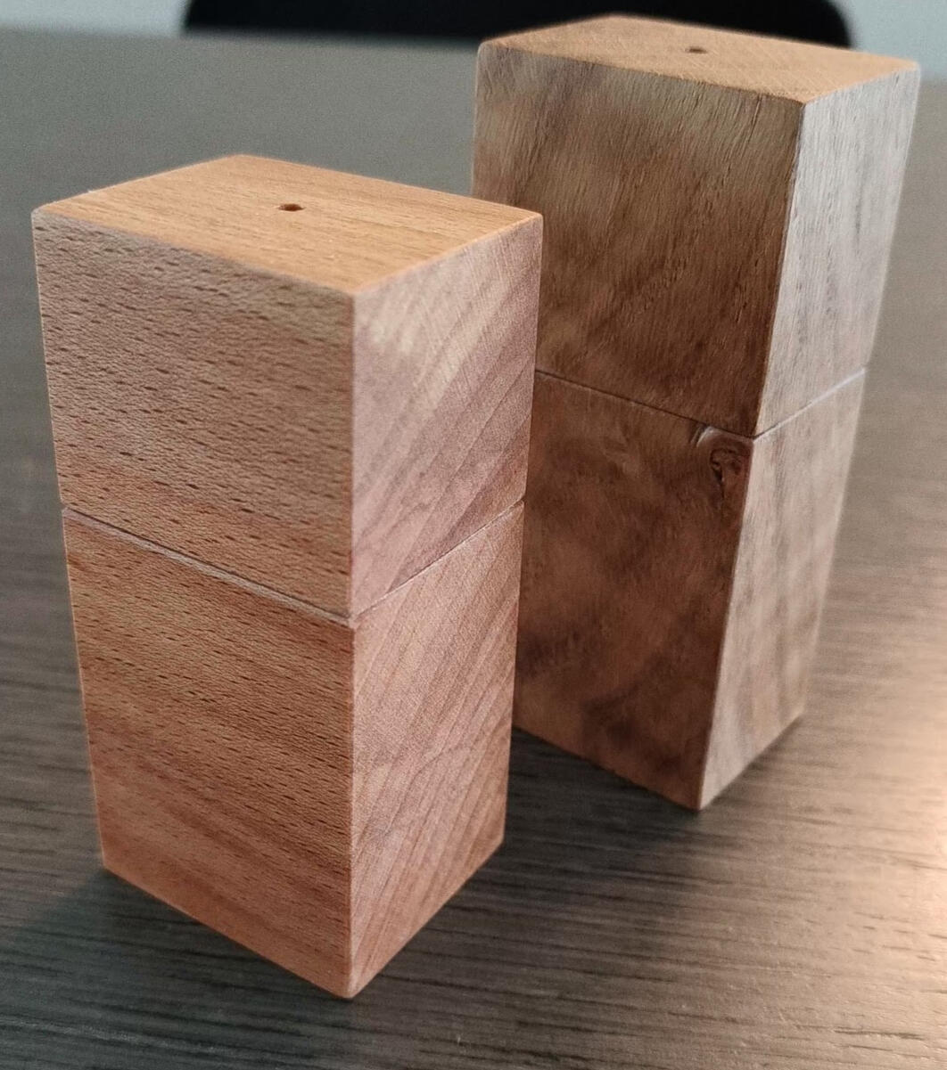 Beuken en eiken tandenstokerhouder