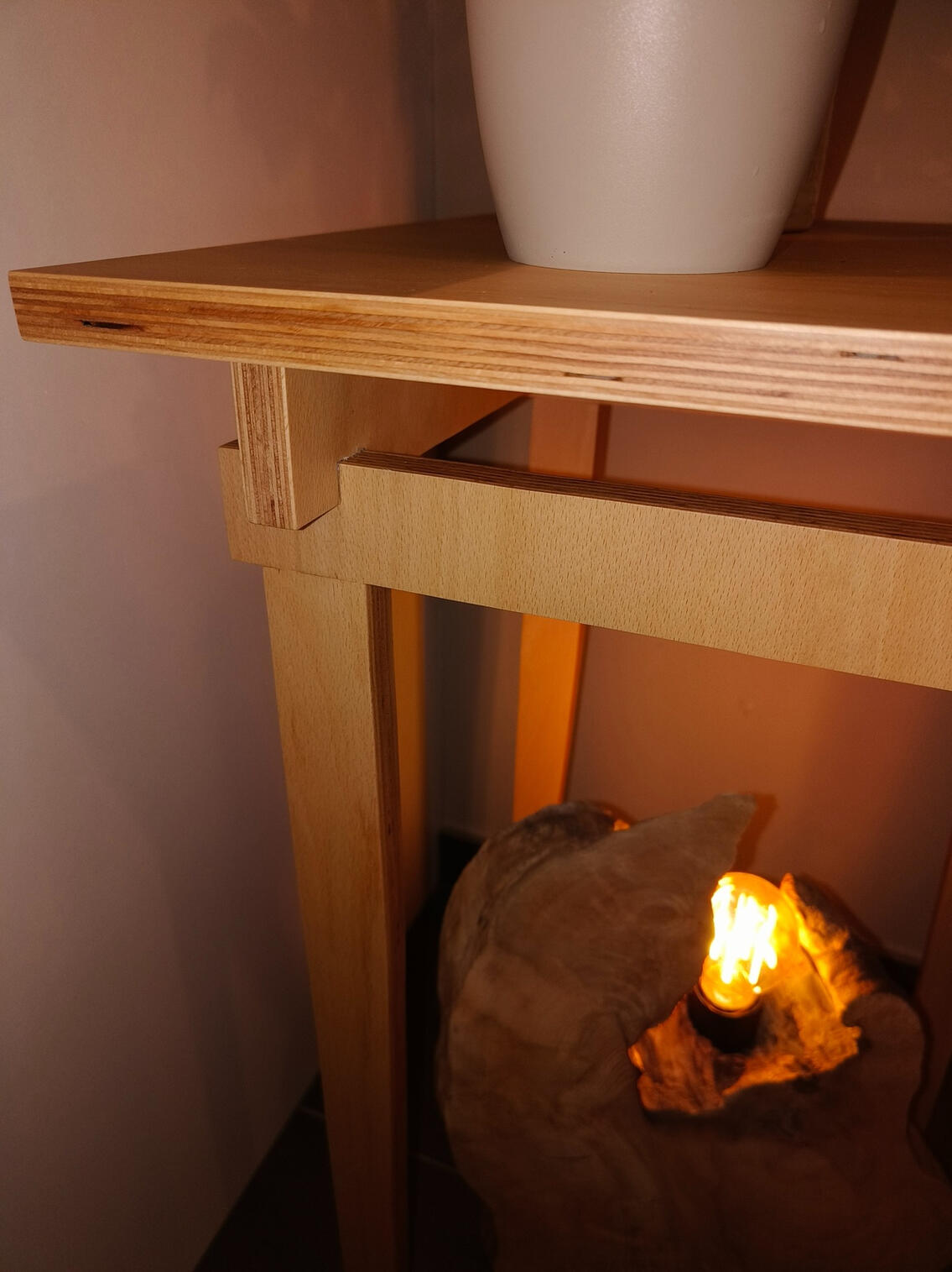 Houten bijzettafel
