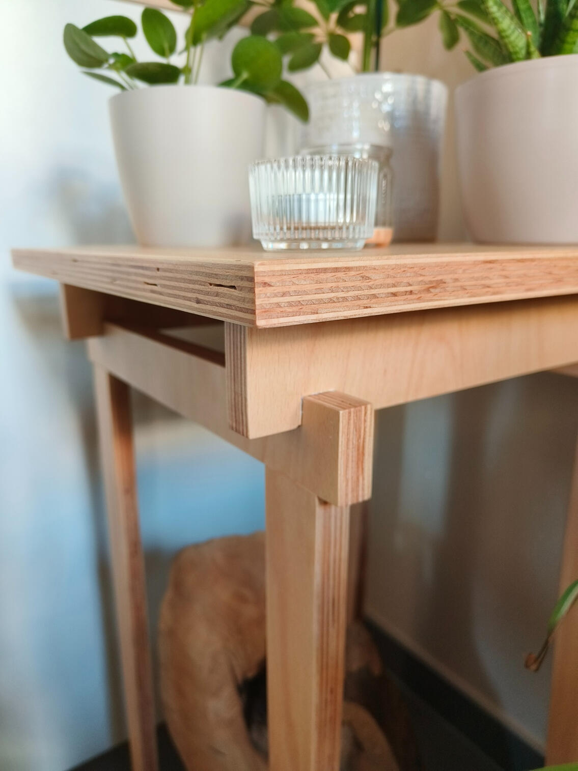 Houten bijzettafel