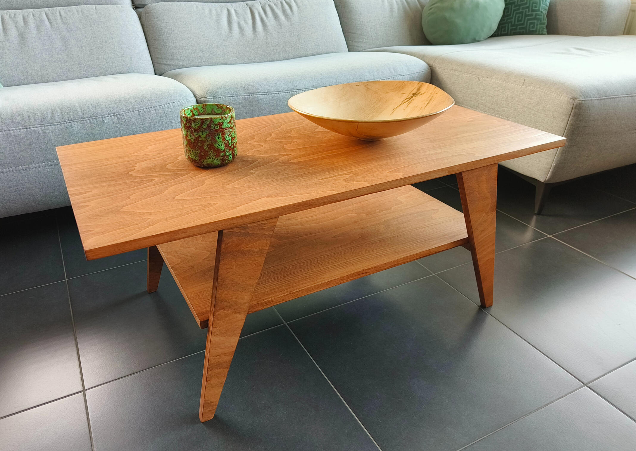 Houten salontafel