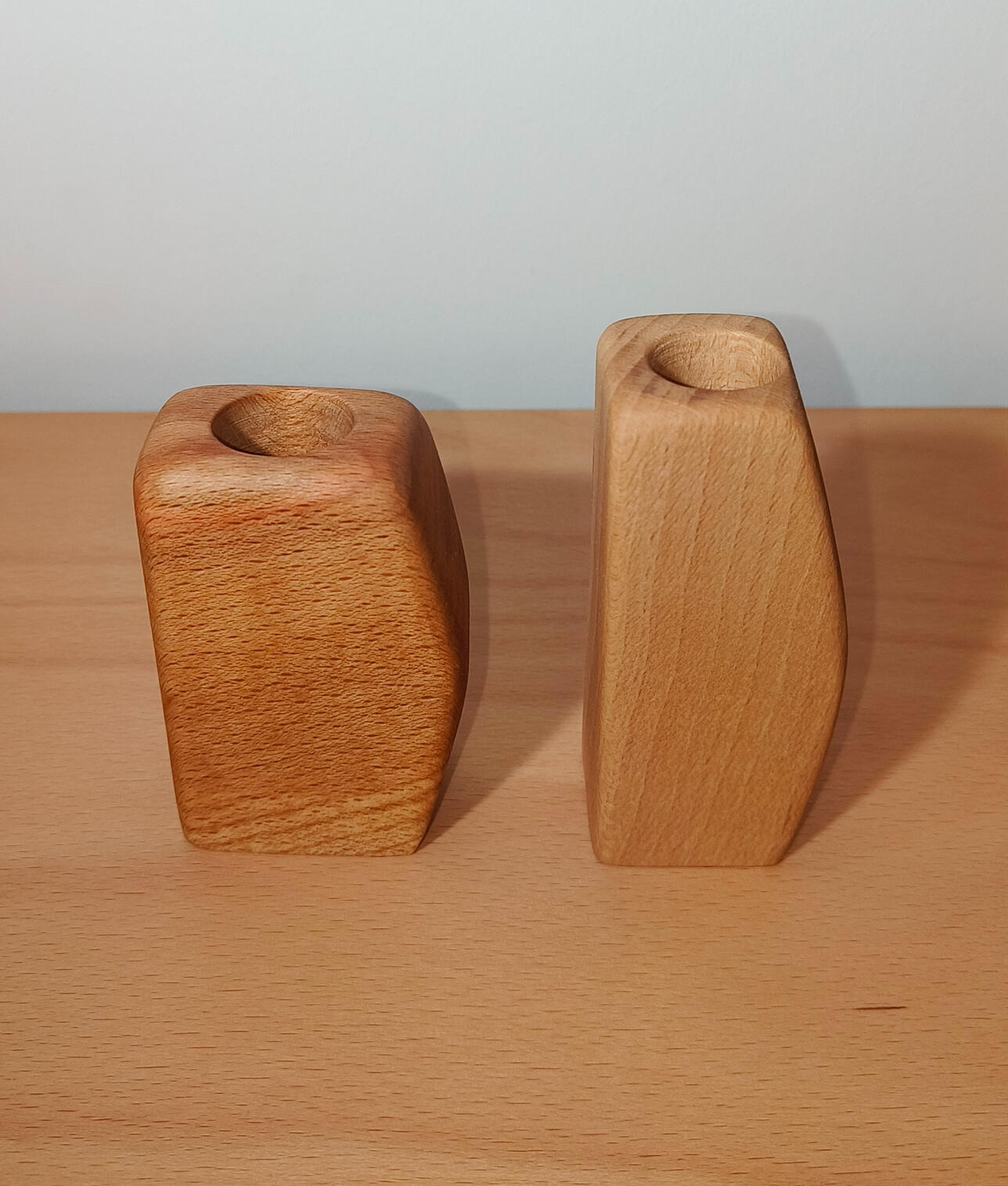 Houten vaasjes